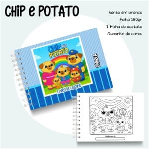 Livro de Colorir Chip e Potato