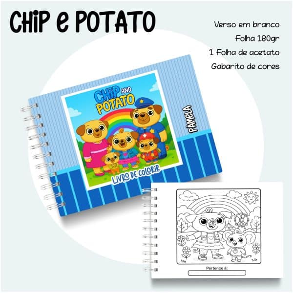 Livro de Colorir Chip e Potato - Imagem 1