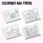 Livro de Colorir Colorindo nas férias - Imagem 2