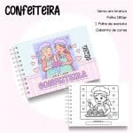 Livro de Colorir Confeiteira