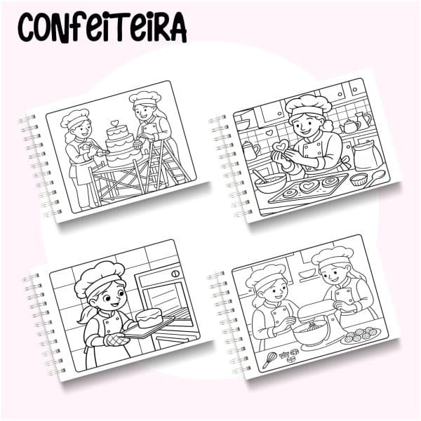 Livro de Colorir Confeiteira - Imagem 2