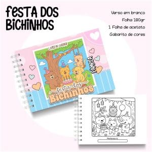 Livro de Colorir Festa dos Bichinhos