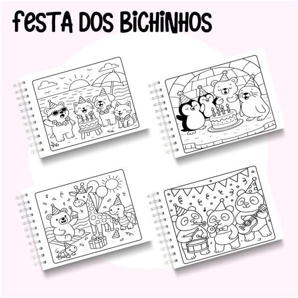 Livro de Colorir Festa dos Bichinhos - Imagem 2