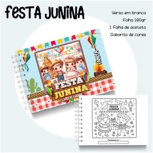Livro de Colorir Festa Junina