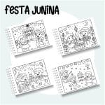 Livro de Colorir Festa Junina - Imagem 2