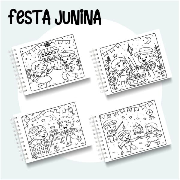 Livro de Colorir Festa Junina - Imagem 2