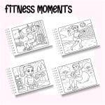 Livro de Colorir Fitness Moments - Imagem 2