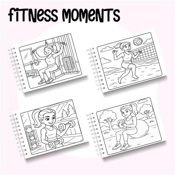 Livro de Colorir Fitness Moments - Imagem 2