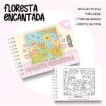 Livro de Colorir Floresta encantada