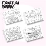 Livro de Colorir Formatura Meninas - Imagem 2