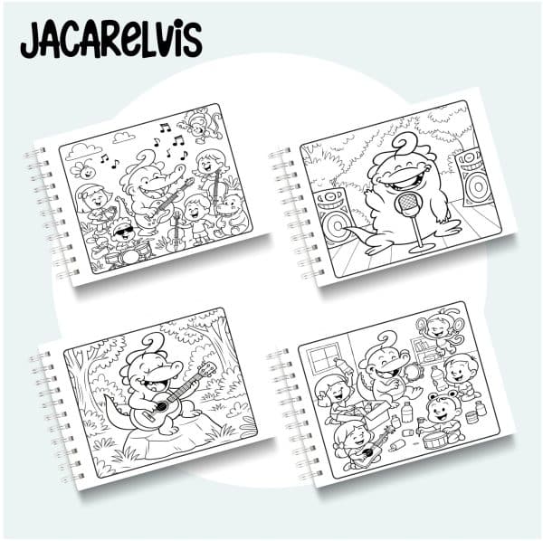 Livro de Colorir Jacarelvis - Imagem 2