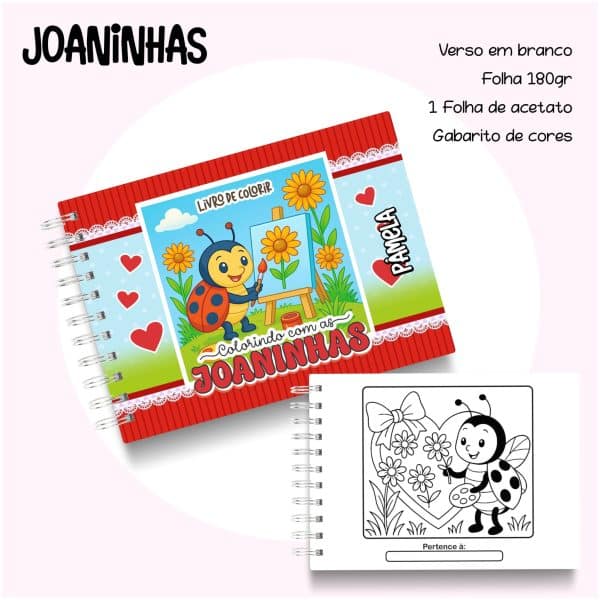 Livro de Colorir Joaninhas - Imagem 1