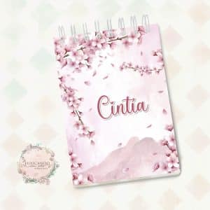 Bloquinho Decorado A6 - Flor de Cerejeira