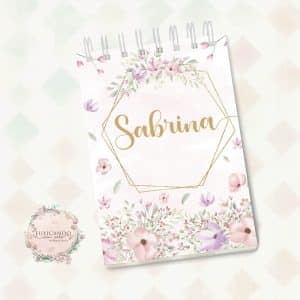 Bloquinho Decorado A6 - Floral Aquarela