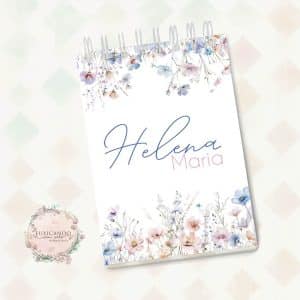 Bloquinho Decorado A6 - Floral Minimalista