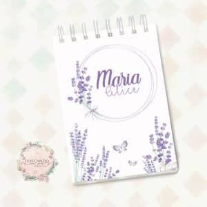 Bloquinho Decorado A6 - Lavanda