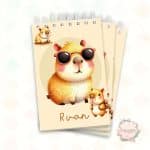 Mini Bloquinho - Capivara Menino - Mod 02 - Coleção 2025