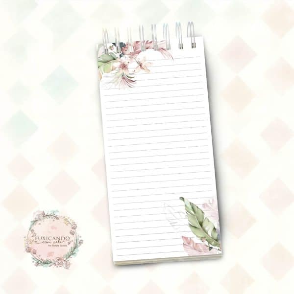 Bloquinho Slin - Floral Minimalista - Imagem 2