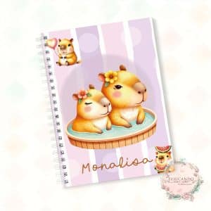 Caderno - Capivara Menina - Mod 01 - Coleção 2025