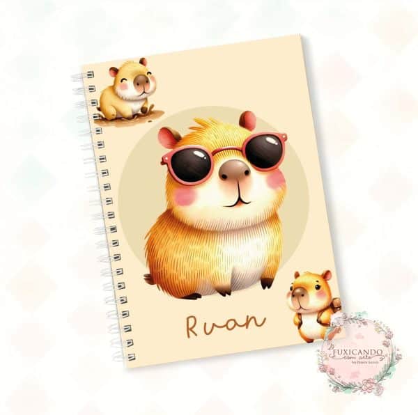 Caderno - Capivara Menino - Mod 02 - Coleção 2025 - Imagem 1