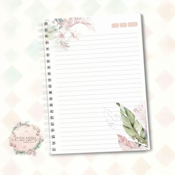 Caderno A5 - Floral Minimalista - Imagem 2