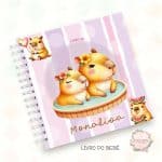 Livro do Bebê - Capivara Menina - Mod 01 - Coleção 2025