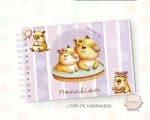 Caderno de Mensagens - Capivara Menina - Mod 01 - Coleção 2025
