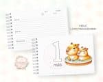 Livro de Mesversário - Capivara Menina - Mod 02 - Coleção 2025 - Imagem 3