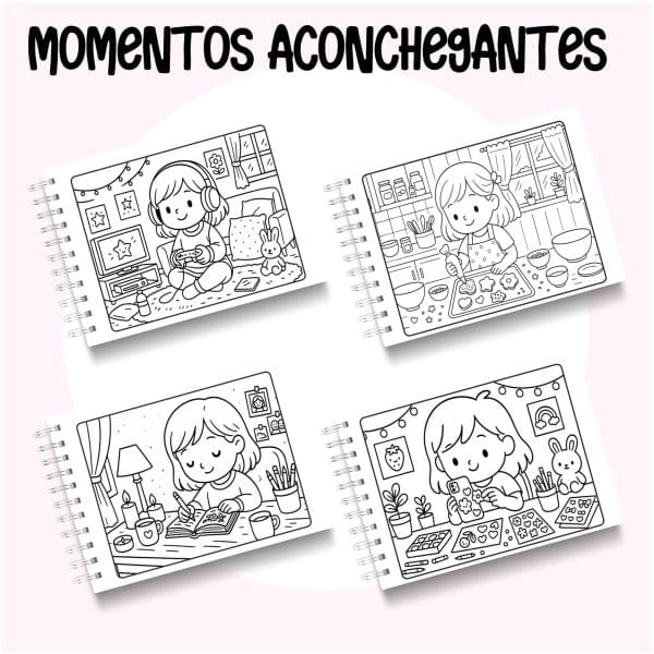 Livro de Colorir Momentos Aconchegantes - Imagem 2
