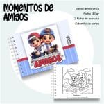 Livro de Colorir Momentos de Amigos