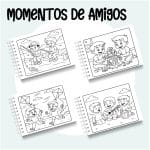 Livro de Colorir Momentos de Amigos - Imagem 2