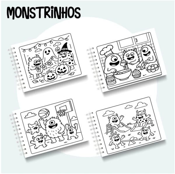 Livro de Colorir Monstrinhos - Imagem 2