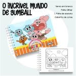Livro de Colorir O incrível mundo de Gumball