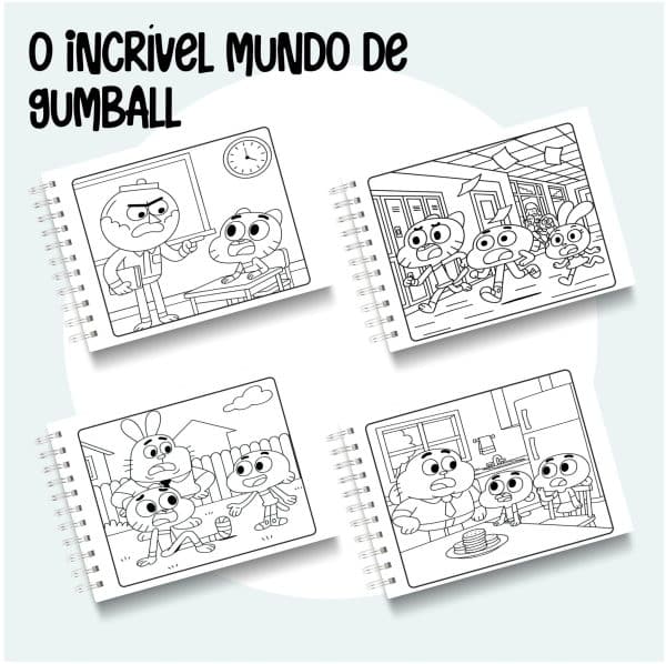 Livro de Colorir O incrível mundo de Gumball - Imagem 2