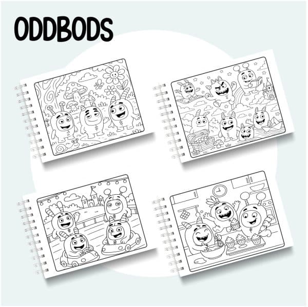 Livro de Colorir Oddbods - Imagem 2