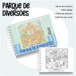 Livro de Colorir Parque de diversões