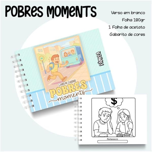 Livro de Colorir Pobres Moments - Imagem 1