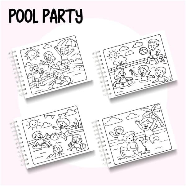 Livro de Colorir Pool Party - Imagem 2