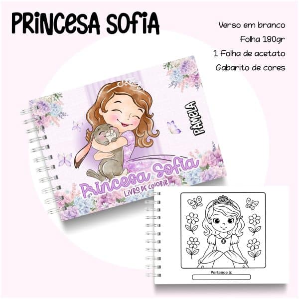 Livro de Colorir Príncesa Sofia - Imagem 1