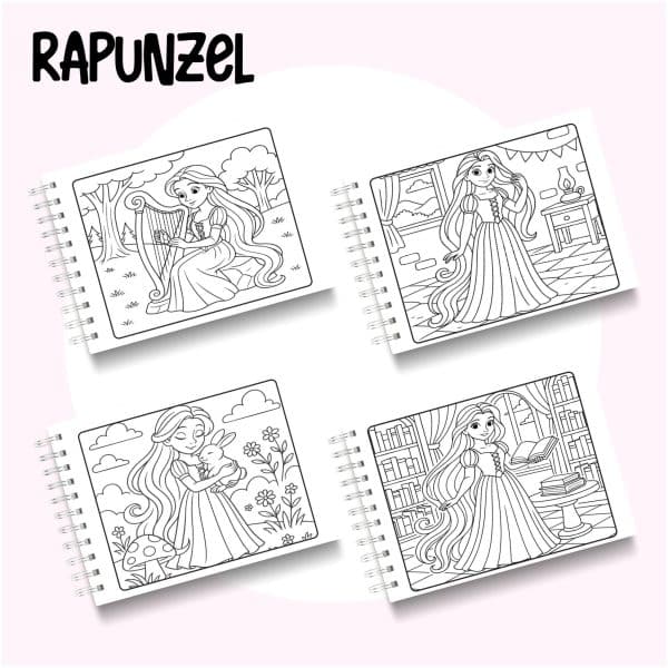 Livro de Colorir Rapunzel - Imagem 2