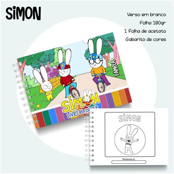 Livro de Colorir Simon - Imagem 1