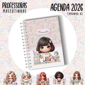 AGENDA 2026 - PROFESSORA ESCOLHA A MASCOTINHA