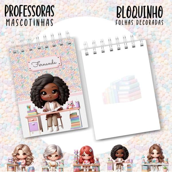 Bloquinho A6 - PROFESSORA ESCOLHA A MASCOTINHA - Imagem 15