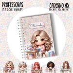 Caderno A5 - PROFESSORA ESCOLHA A MASCOTINHA - Imagem 4