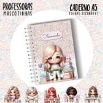 Caderno A5 - PROFESSORA ESCOLHA A MASCOTINHA - Imagem 7