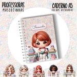 Caderno A5 - PROFESSORA ESCOLHA A MASCOTINHA - Imagem 8