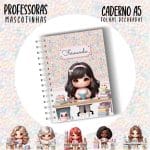 Caderno A5 - PROFESSORA ESCOLHA A MASCOTINHA - Imagem 11
