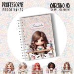 Caderno A5 - PROFESSORA ESCOLHA A MASCOTINHA - Imagem 12