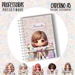 Caderno A5 - PROFESSORA ESCOLHA A MASCOTINHA - Imagem 14