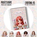 Caderno A5 - PROFESSORA ESCOLHA A MASCOTINHA - Imagem 15